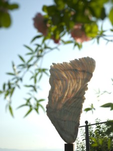 Wings, the first sculpture I made for the exhibition and the first poem which came to my mind..